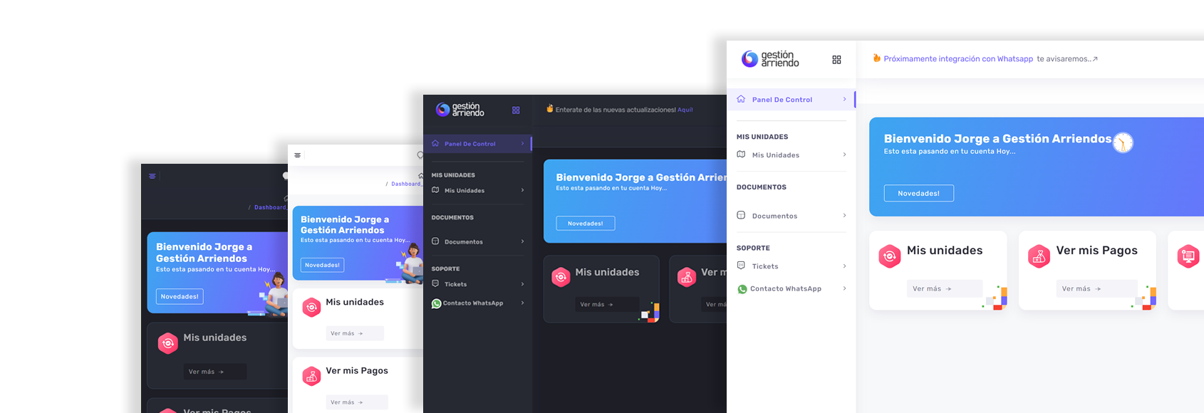 Dashboard Gestión Arriendos